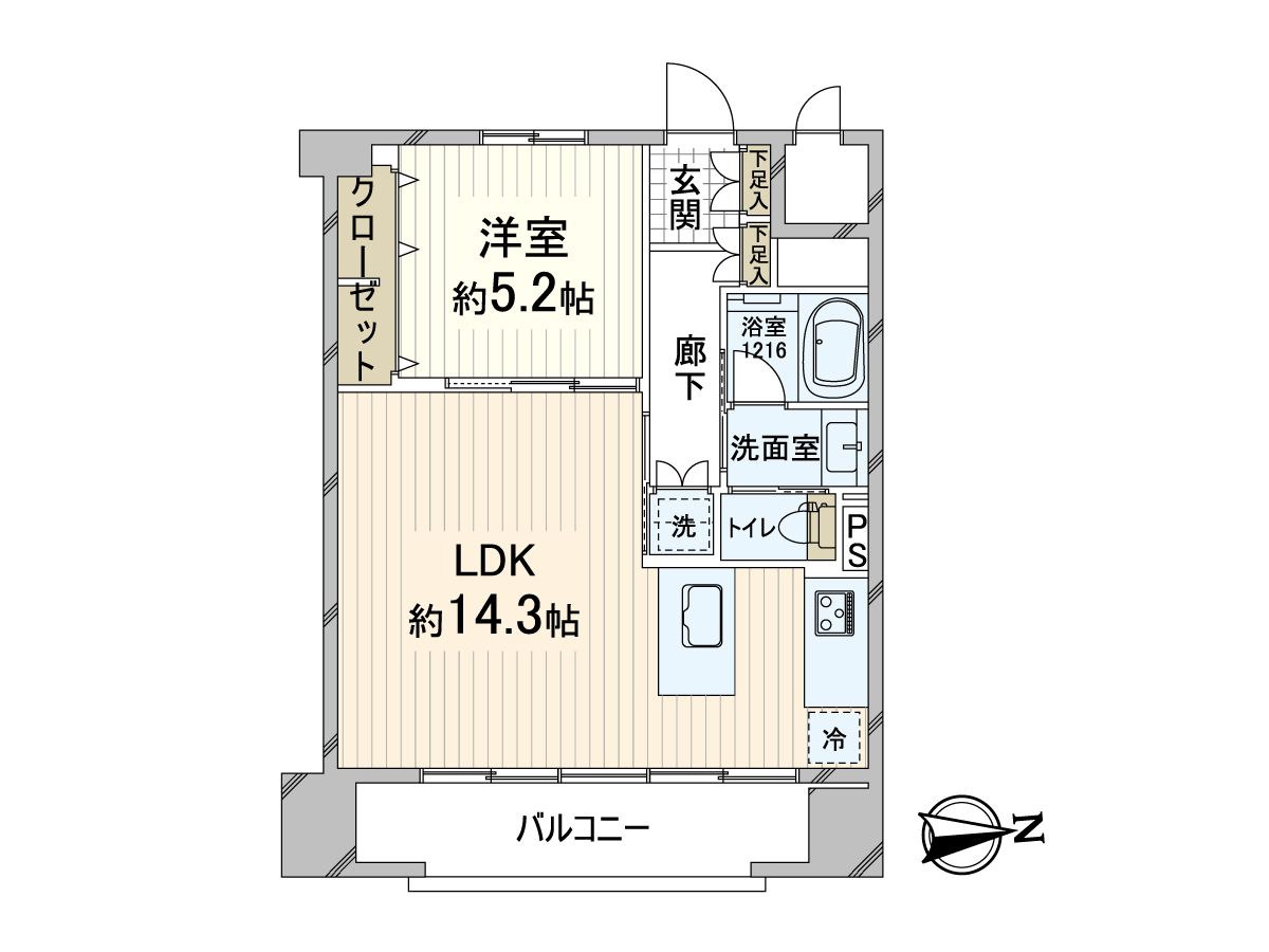 朝日プラザ北梅田 間取図(平面図) 間取図(平面図)