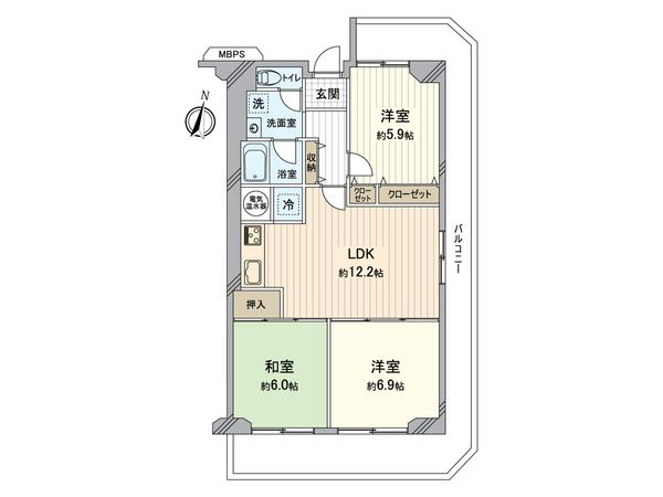 大淀セントポリア 間取図(平面図) 間取図(平面図)
