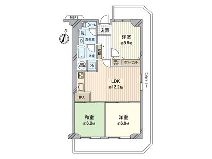 大淀セントポリア 間取図(平面図) 間取図(平面図)