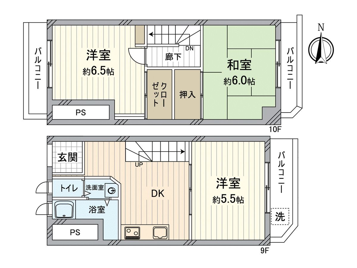 メゾン北梅田 間取図(平面図) 間取図(平面図)