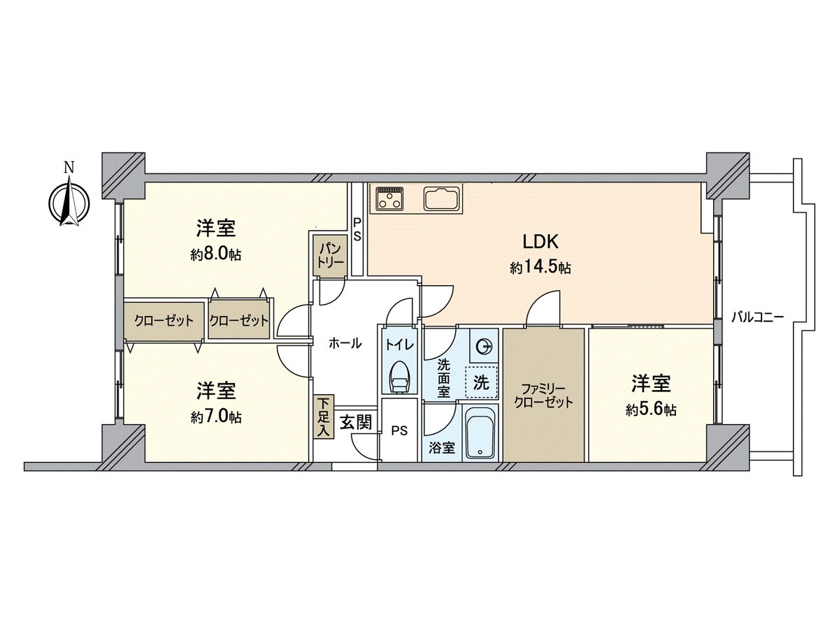 桜コーポ 間取図(平面図) 間取図(平面図)