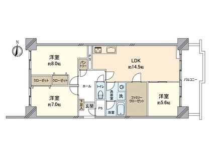 桜コーポ 間取図(平面図) 間取図(平面図)