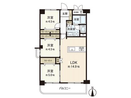 ユニライフ住吉 間取図(平面図) 間取図(平面図)