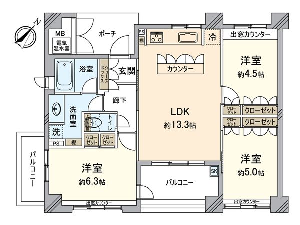 アウレリアヴィレルテ 間取図(平面図) 間取図(平面図)