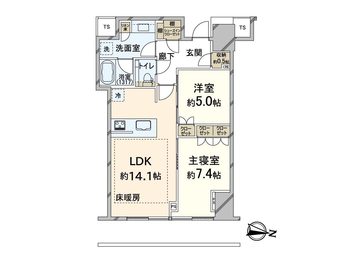 Brillia Tower堂島 間取図(平面図) 間取図(平面図)