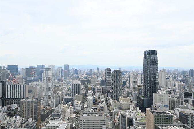 シティタワー大阪本町 バルコニーからの眺望