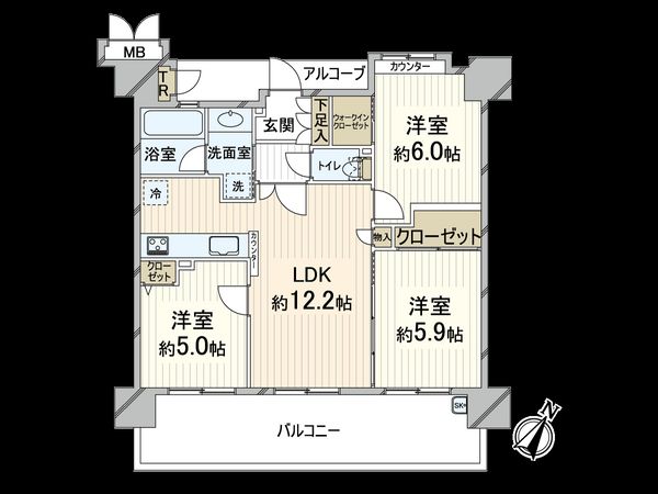 エステムコート新大阪Ⅳパークフロント 間取図