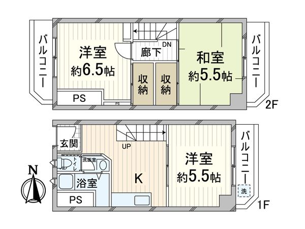 メゾン北梅田 間取図(平面図) メゾン北梅田 間取図(平面図)