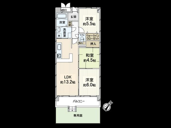 ファミール北大阪リバーサイド A棟 間取図(平面図) ファミール北大阪リバーサイド A棟 間取図(平面図)
