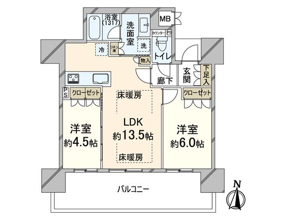 プレミスト梅田ノース 間取図(平面図) プレミスト梅田ノース 間取図(平面図)