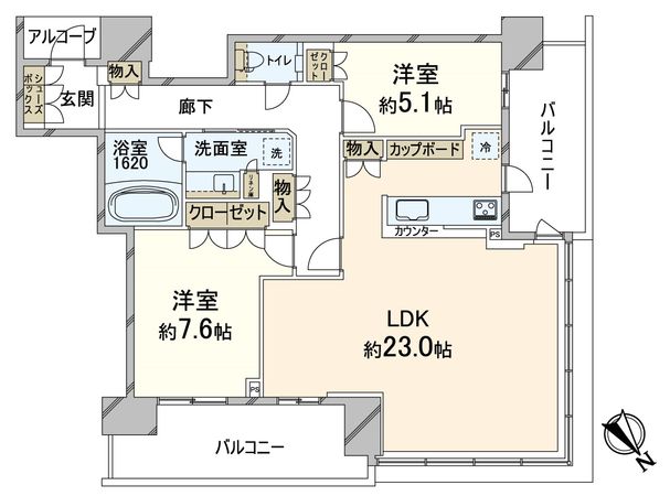 ザ・パークハウス中之島タワー 間取図(平面図)