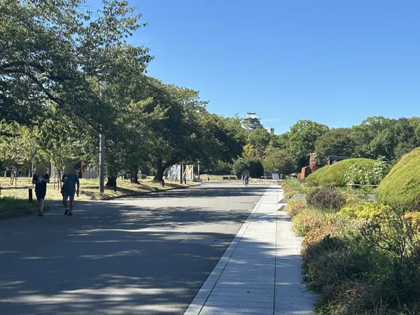 徒歩7分　大阪城公園は、大阪の中心に位置する都市公園です。大阪城や堀を眺めながら四季の花々を楽しめる市民の憩いの場となっています。