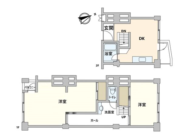 塚本南コーポ 間取図(平面図) 塚本南コーポ 間取図(平面図)