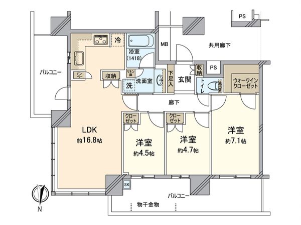 パークタワー梅田 間取図(平面図) パークタワー梅田 間取図(平面図)