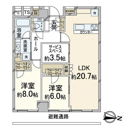 Brillia Tower堂島 間取図(平面図) Brillia Tower堂島 間取図(平面図)