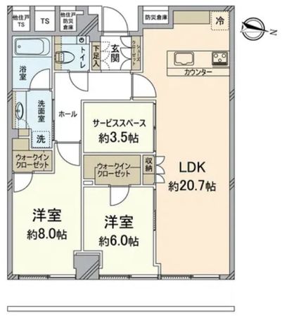 Brillia Tower堂島 間取図(平面図) Brillia Tower堂島 間取図(平面図)