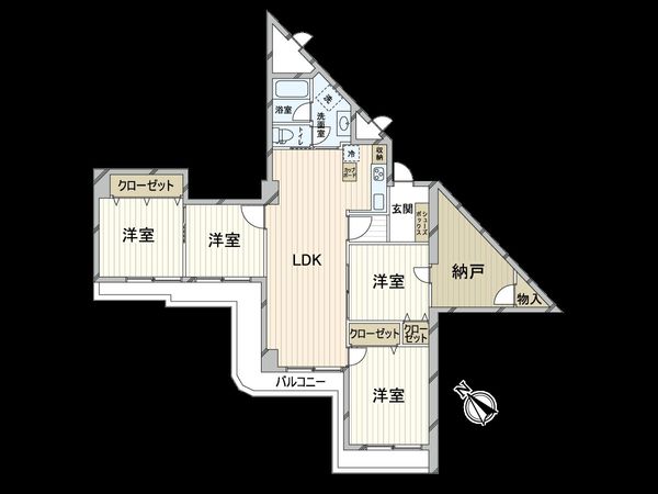 エバーグリーン淀川2号棟 間取図(平面図) エバーグリーン淀川2号棟 間取図(平面図)