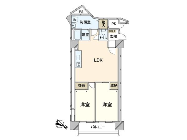 淡路第2ダイヤモンドハイム 間取図(平面図) 淡路第2ダイヤモンドハイム 間取図(平面図)