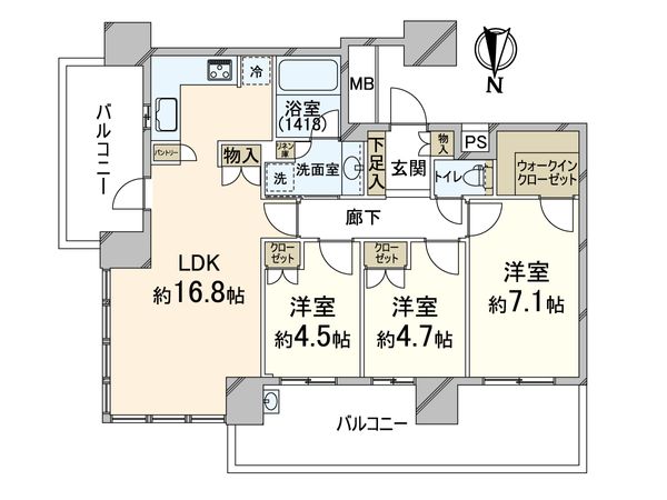 パークタワー梅田 間取図(平面図) パークタワー梅田 間取図(平面図)