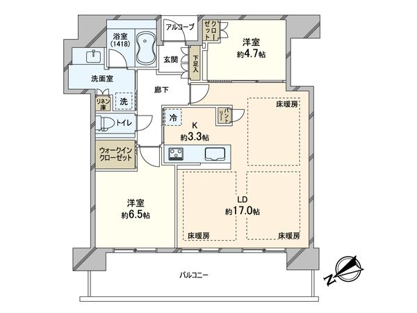 ザ・パークハウス中之島タワー 間取図(平面図) ザ・パークハウス中之島タワー 間取図(平面図)