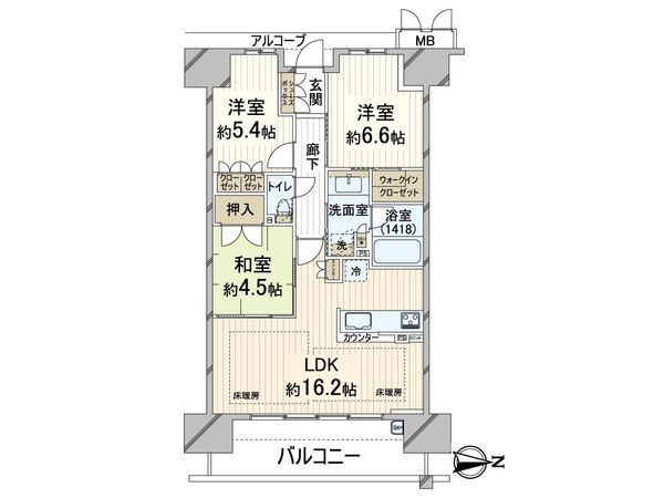 ブランズシティ上新庄 間取図(平面図) ブランズシティ上新庄 間取図(平面図)