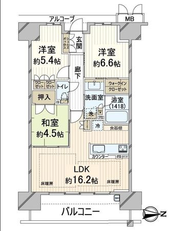 ブランズシティ上新庄 間取図(平面図) ブランズシティ上新庄 間取図(平面図)