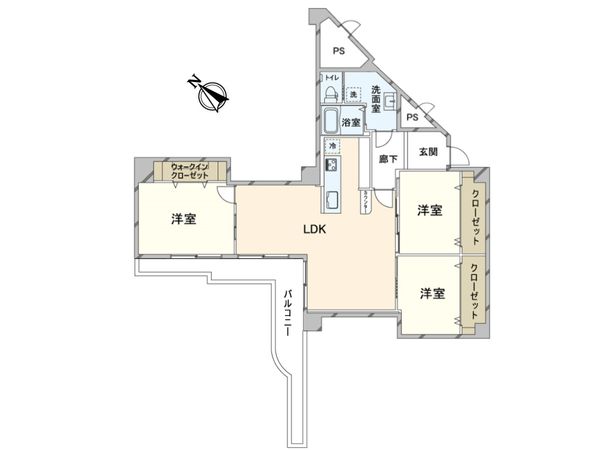 エバーグリーン淀川 2号棟 間取図(平面図) エバーグリーン淀川 2号棟 間取図(平面図)
