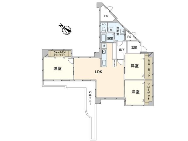 エバーグリーン淀川 2号棟 間取図(平面図) エバーグリーン淀川 2号棟 間取図(平面図)