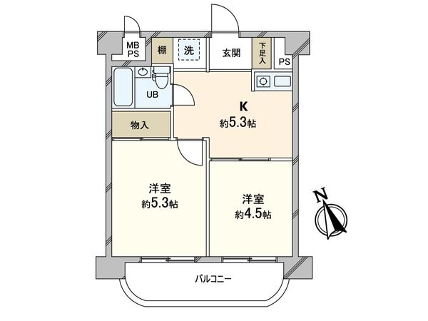 ライオンズマンション中之島公園北 間取図(平面図)