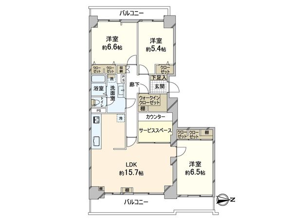 さざなみプラザ 22号棟 間取図(平面図) さざなみプラザ 22号棟 間取図(平面図)