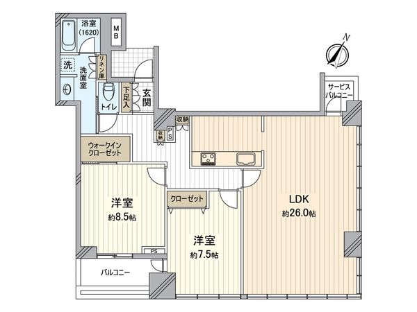 ジオグランデ梅田 間取図(平面図) ジオグランデ梅田 間取図(平面図)