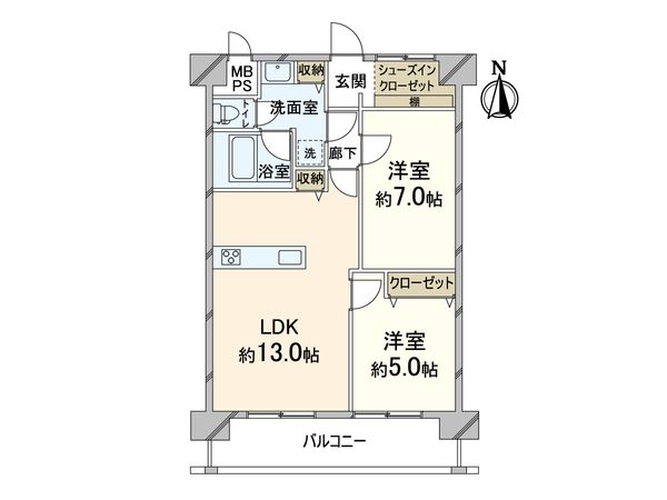 プライムハイツ阿波座 間取図(平面図) プライムハイツ阿波座 間取図(平面図)
