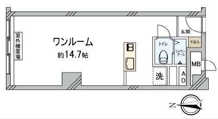 チサンマンション第8新大阪 間取図(平面図) チサンマンション第8新大阪 間取図(平面図)