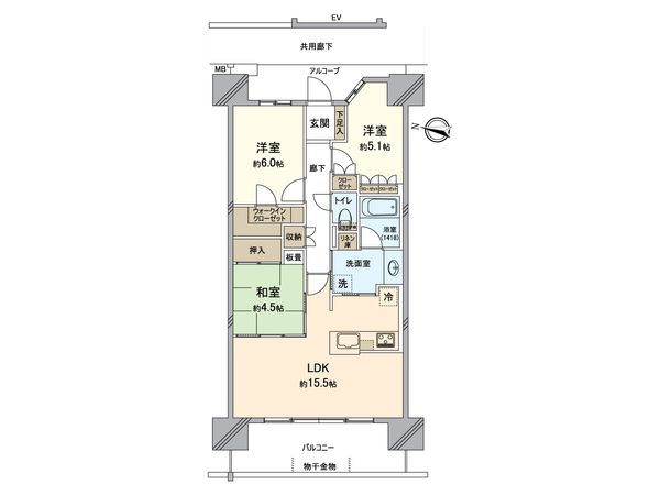 パークホームズノースゲートスクエア 間取図(平面図) パークホームズノースゲートスクエア 間取図(平面図)