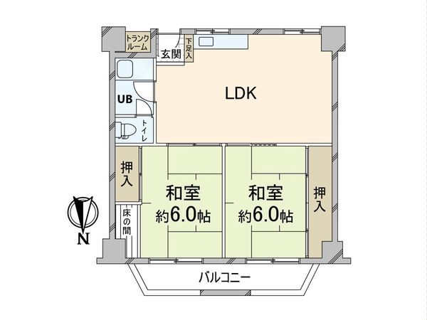 メゾン北梅田 間取図(平面図) メゾン北梅田 間取図(平面図)