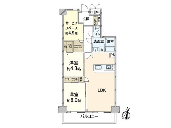 シャルマンコーポ中津 間取図(平面図) シャルマンコーポ中津 間取図(平面図)
