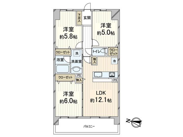 加島駅前アーバンコンフォート 間取図(平面図) 加島駅前アーバンコンフォート 間取図(平面図)