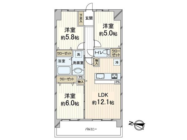 加島駅前アーバンコンフォート 間取図(平面図) 加島駅前アーバンコンフォート 間取図(平面図)