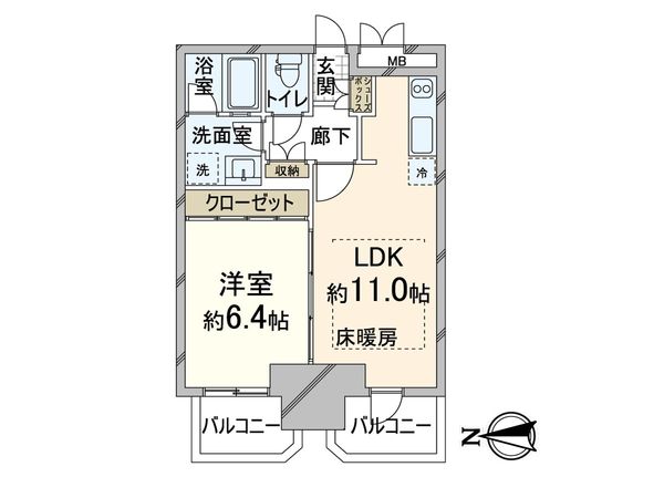プレサンスNEO中之島公園 間取図(平面図) 間取図(平面図)