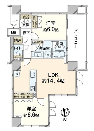 プレミスト梅田サウス 間取図(平面図) プレミスト梅田サウス 間取図(平面図)