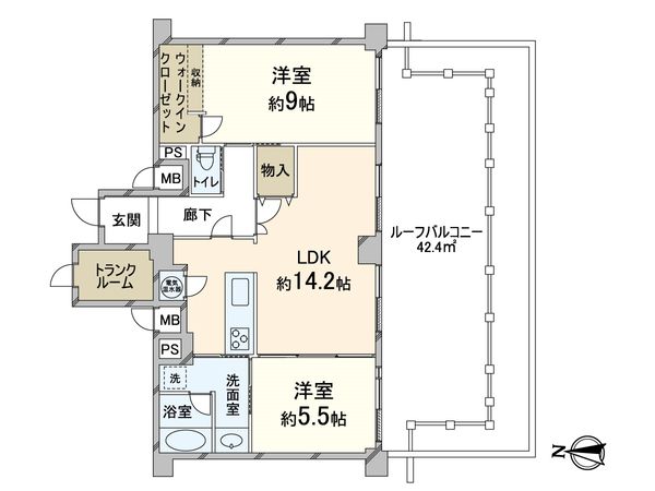 マイコーポ扇町公園 間取図(平面図) マイコーポ扇町公園 間取図(平面図)