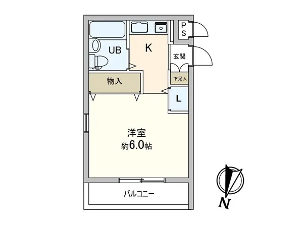 最寄駅から徒歩５分圏内の１Ｋタイプのお部屋です。