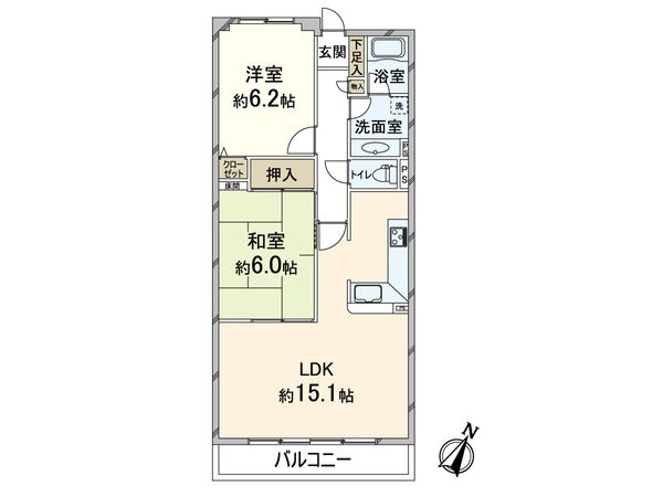 野中北パークハウス 間取図(平面図) 野中北パークハウス 間取図(平面図)