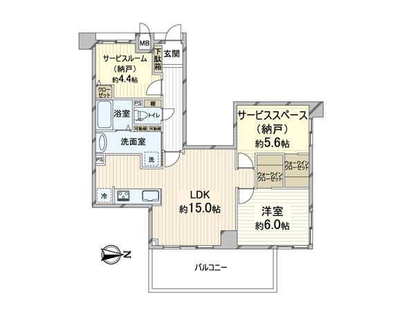 ヴィルヌーブ松ヶ枝町 間取図(平面図) ヴィルヌーブ松ヶ枝町 間取図(平面図)