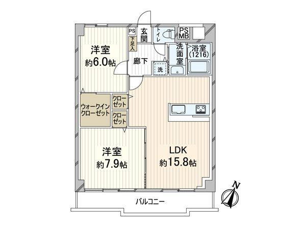 ルックハイツ本田 間取図(平面図) ルックハイツ本田 間取図(平面図)