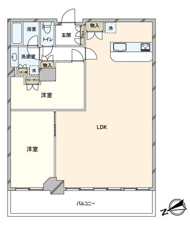 阿波座ライズタワーズフラッグ46 間取図(平面図) 阿波座ライズタワーズフラッグ46 間取図(平面図)