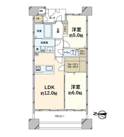 キングスクエア北大阪パークフェリス Ⅱ番館 間取図(平面図) キングスクエア北大阪パークフェリス Ⅱ番館 間取図(平面図)