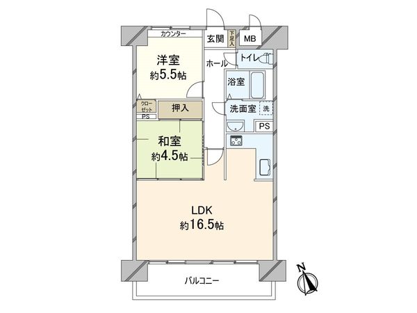 ベルデフラッツ新北野公園前 間取図(平面図) 間取図(平面図)