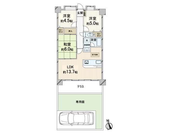 アンビエント野中 間取図(平面図) 間取図(平面図)