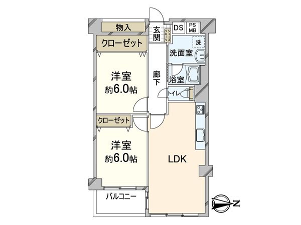 中之島ロイヤルハイツ 間取図(平面図)